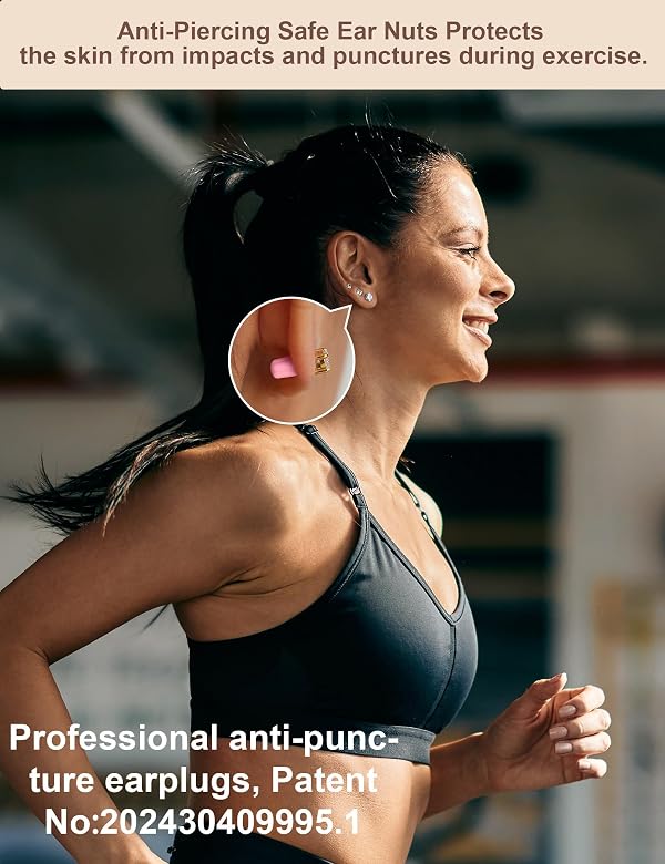 Professional Anti-Puncture Silicone Earring Backings Sports Stud Backing Food Grade Anti Allergy Soft earplug Safety Backing 216psc Backing Clutch earplug Replacement Set for All pin Stud Earrings by Menglisi - Used condition - Image 3