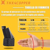 Thx4COPPER Fordítható Hüvelykujj Rögzítő Kompressziós Arthritis Fájdalomcsillapítás SM 3