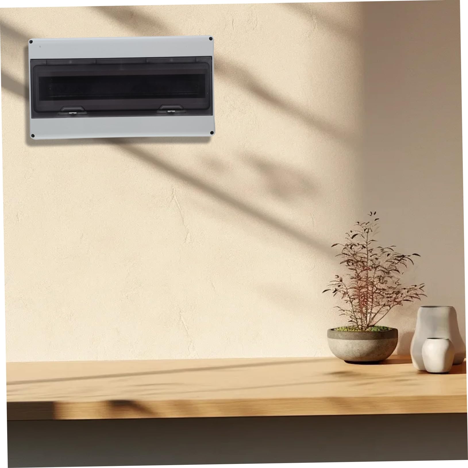 NUOBESTY 18-poliger Notstrom Sicherungskasten Ip35 aus Pc/abs mit Transparenter Abdeckung 35mm Din Hutschiene Verteilerbox für Außenstromversorgung und Wartungsschutz