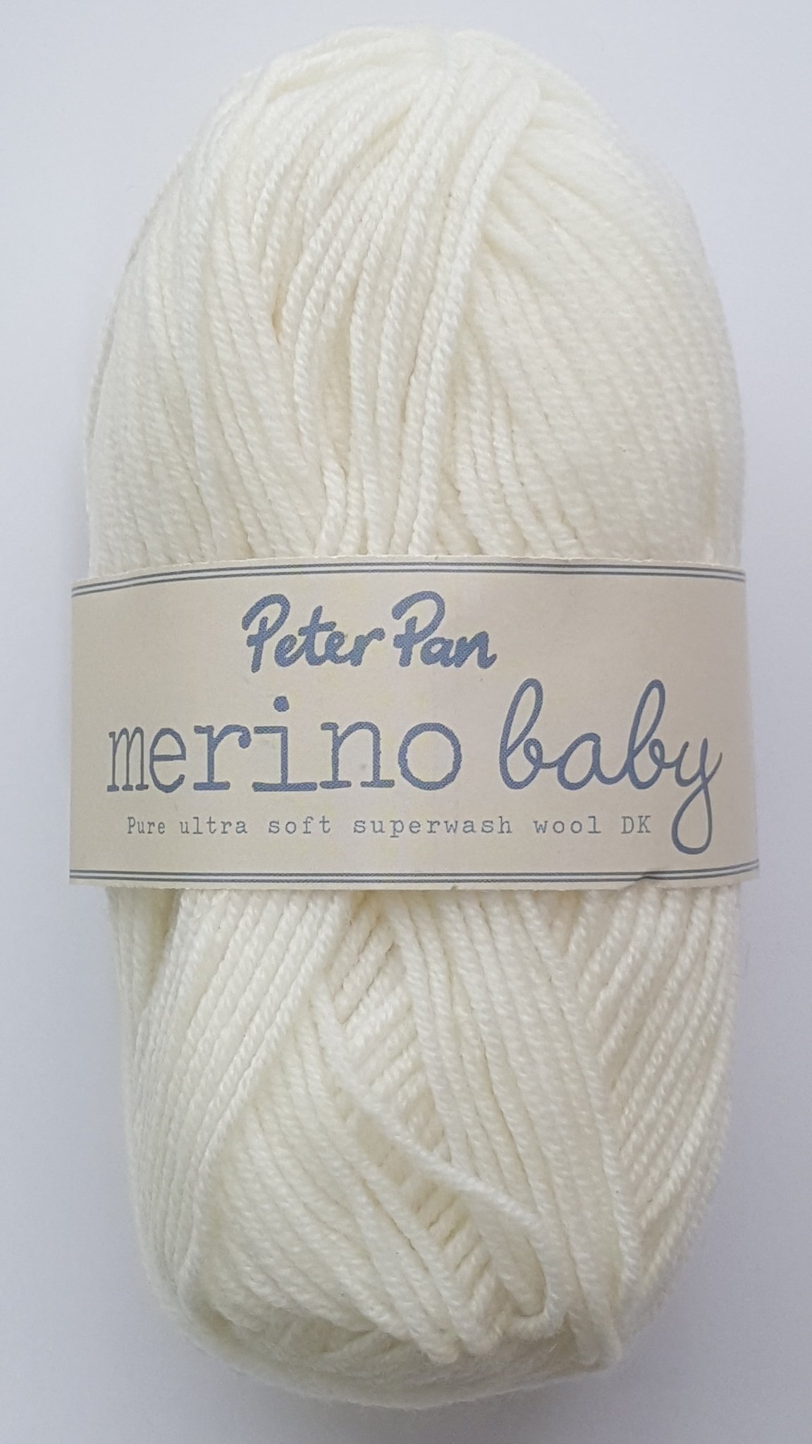 Peter Pan Merino Baby DK 50g 100% Superwash Wool Yarn - 3030 White