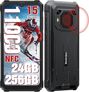 Blackview BV6200Plus Rugged Phone Android 15, 98dB Super Speaker 11000mAh, 24GB+256GB/2TB Rugged Smartphone Unlocked, 6.56" HD+ 90Hz Waterproof Phone 2025 NFC/Fingerprint/GPS/T-moblie/IP69K/3 Slots