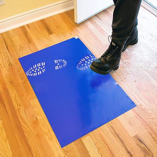 CCJH 120 Couches Tapis Collants au Sol, Tapis adhésif Anti-poussière