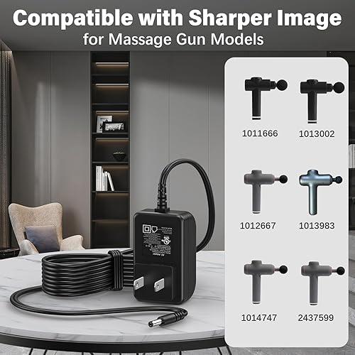 Miniatura 2 de Cargador de pistola de masaje de 27 V para pistola de masaje de imagen más nítida, adaptador de CA para imagen más nítida 1011666 1012667 1013002