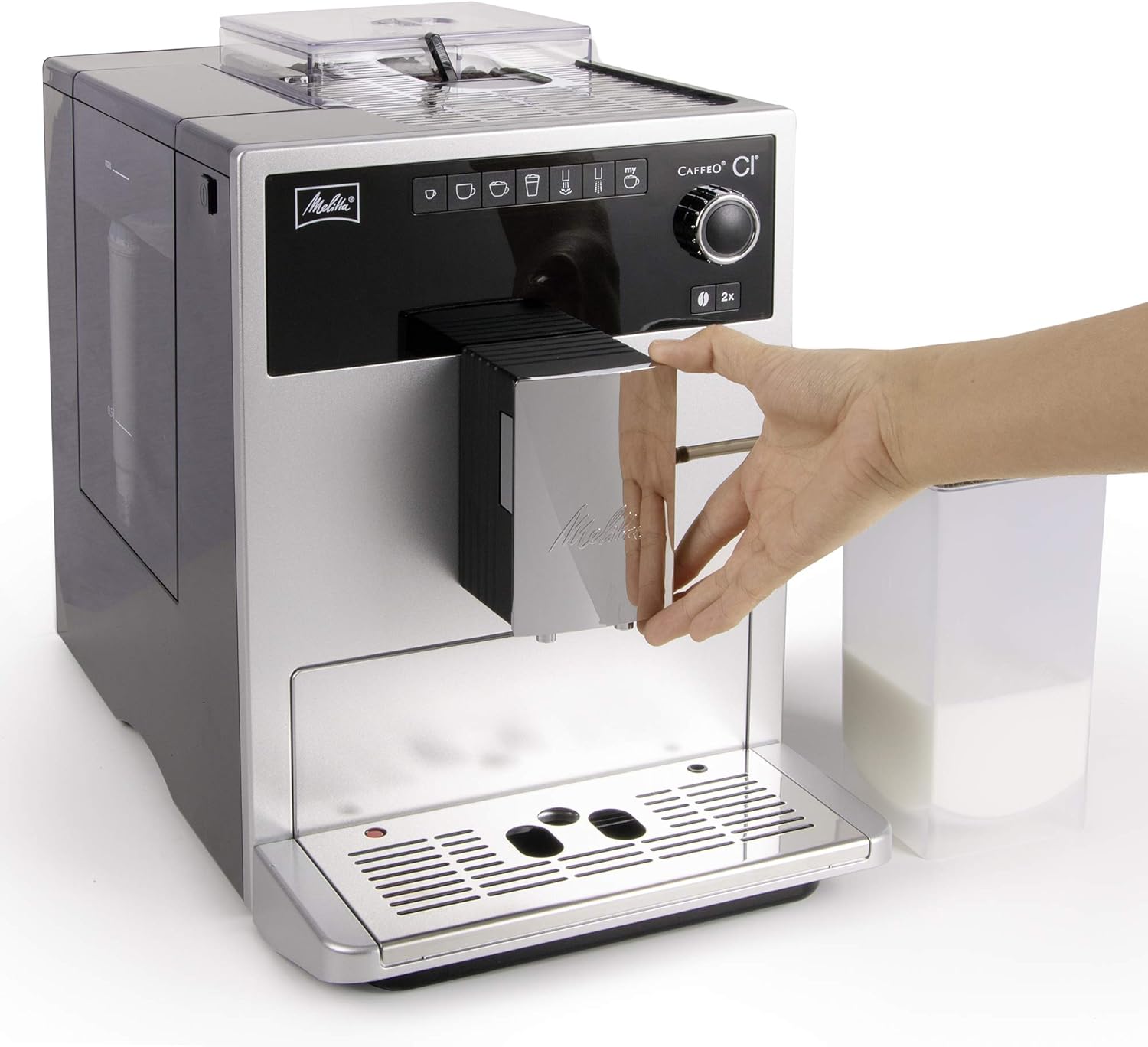 Melitta E 970-101 Macchina per Caffé Automatica, 2 cups, acciaio inossidabile, Argento Melitta E 970-101 Macchina per Caffé Automatica, 2 cups, acciaio inossidabile, Argento