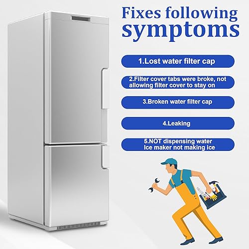Miniatura 3 de Tapa de filtro de agua para refrigerador 2260502B 2260518B de puxyblue compatible con Jenn-Air Ken-more Kitchen-Aid May-tag Whirl-pool reemplaza