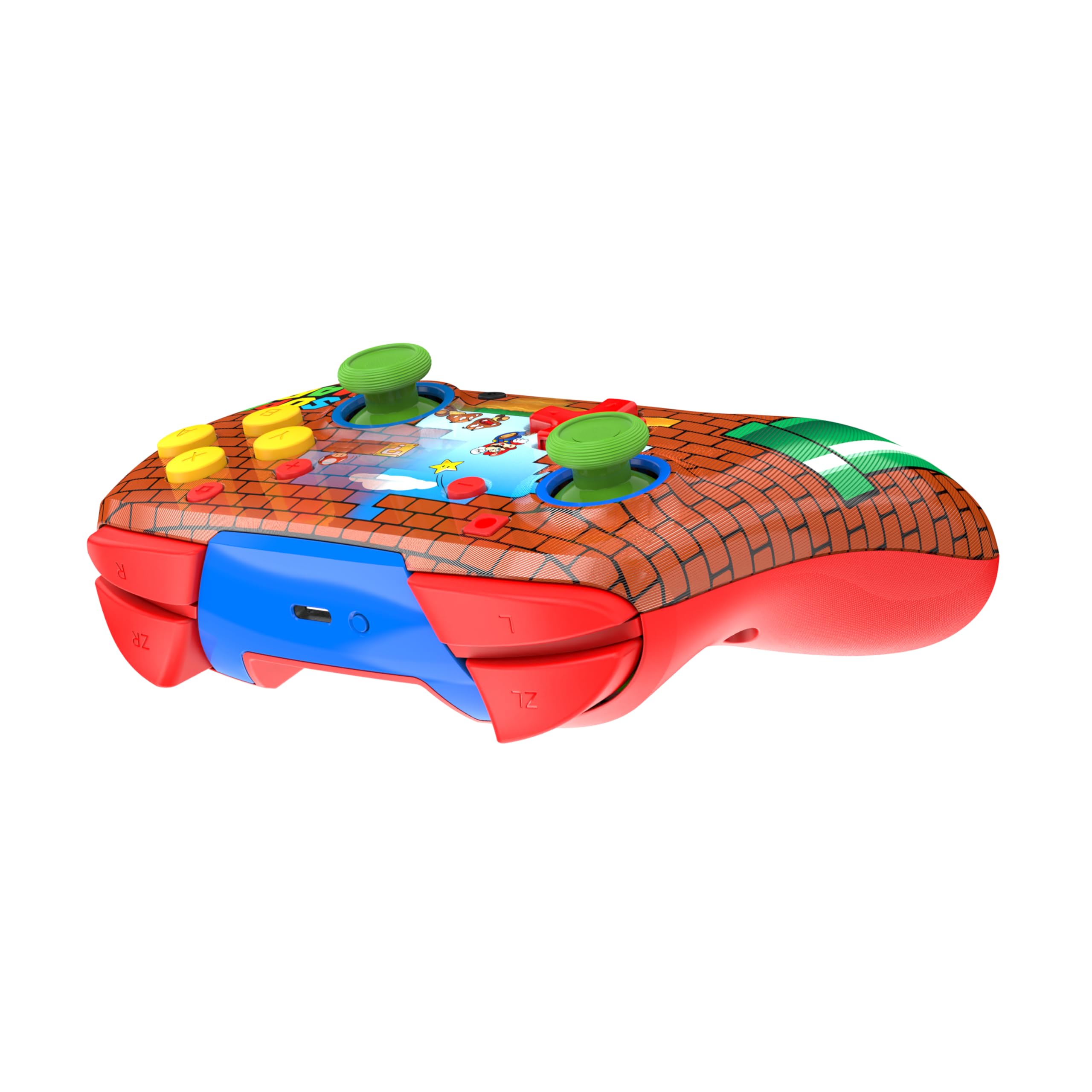 Turtle Beach Rematch Mario Bricks Controller da gaming wireless per Nintendo Switch. Funziona anche con Nintendo Switch 2 - Pulsante C non disponibile.