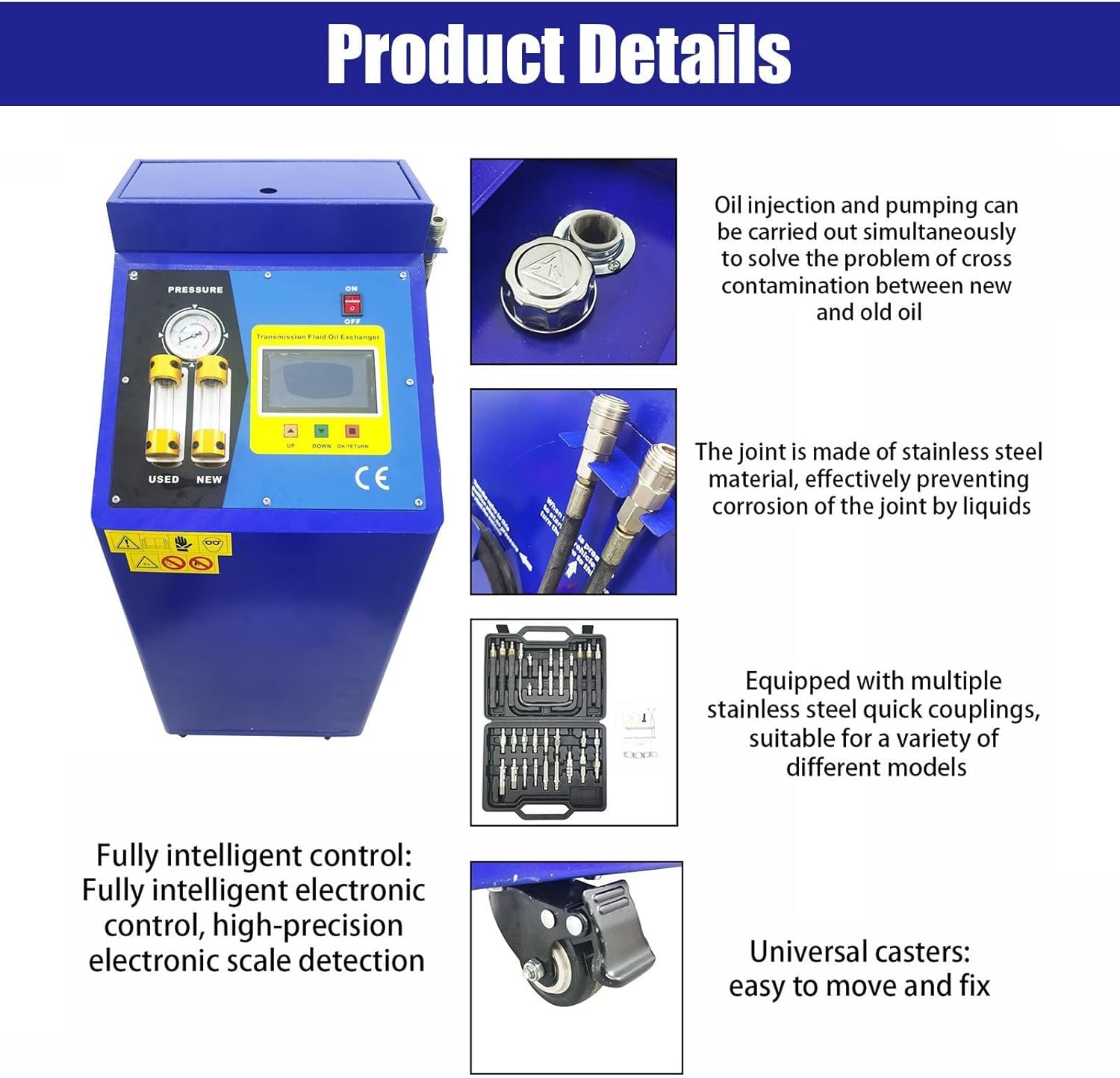 Automatic Intelligent Transmission Cleaning and Oil Changing Machine 0-150psi Automatic Oil Changer for Car and Truck DC-12V