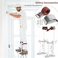 Vista 4 de Diydeg Correa de zancos para paneles de yeso, 2 piezas ajustables y cómodas para paneles de yeso para mejoras para el hogar, correas firmes