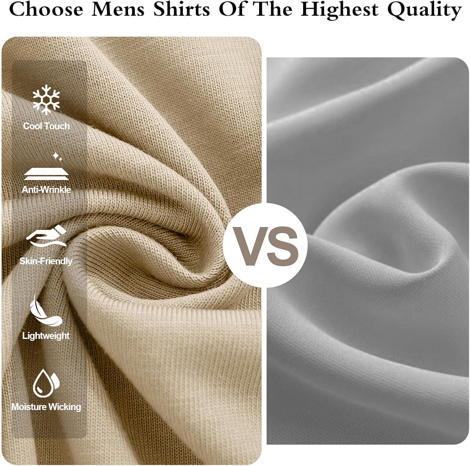 KEEPSHOWING Mens T-Shirts Short Sleeve Stretch Moisture-Wicking Crewneck Cotton Shirt for Man Athletic Running Gym Workout - Image 6