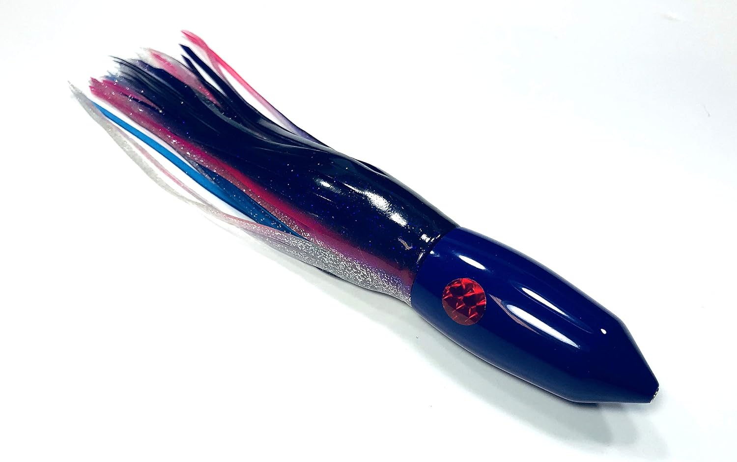 Large Heavy Kona Ahi XL-6 Bullet Saltwater Hawaiian Trolling Lure for Marlin Tuna Mahi Wahoo