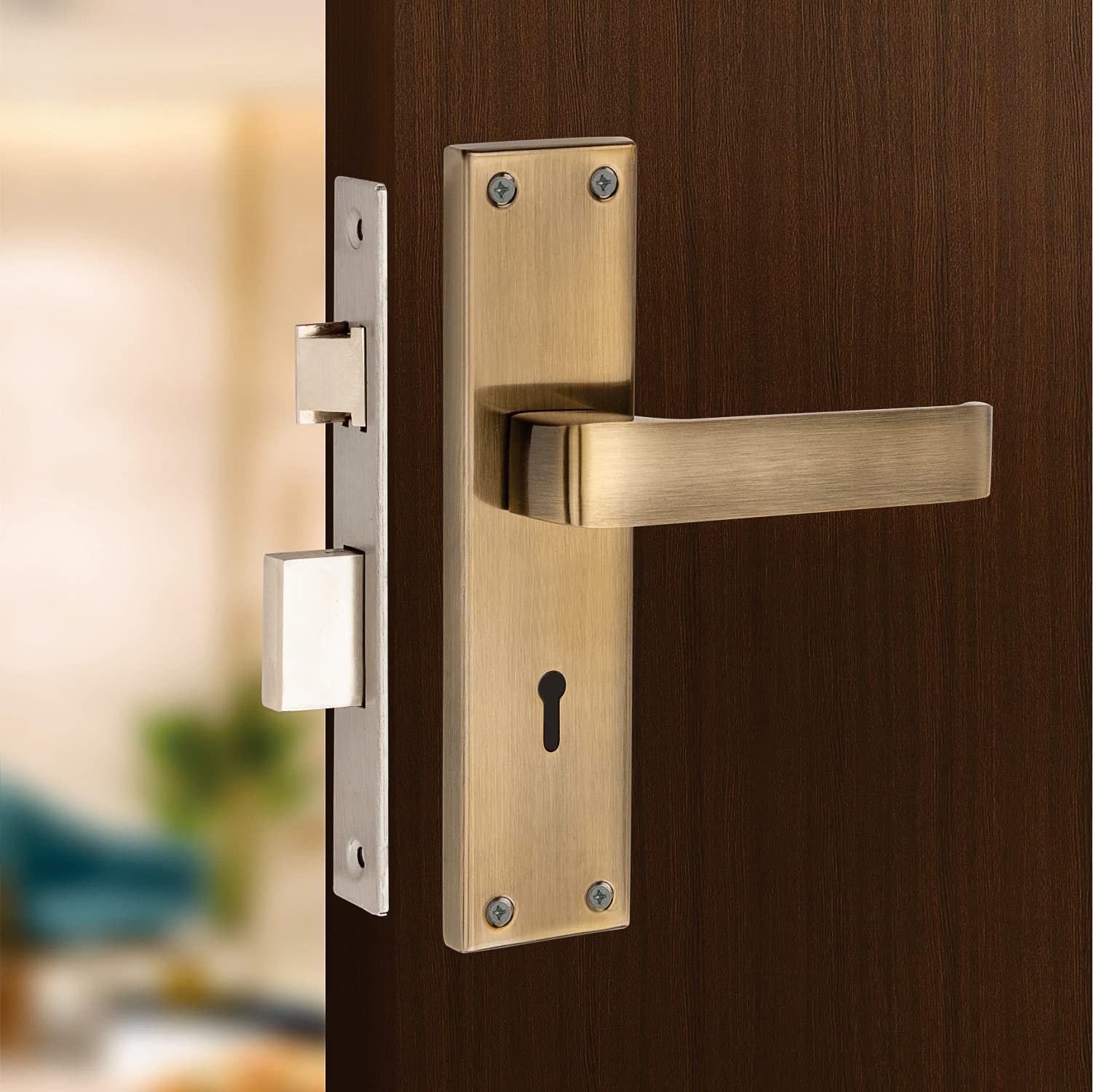 BOLDER Heavy Duty Mortise Door Lock 8" Inches Antique, Main Door Handle (MH200) (B0BQSD1SCQ) Amazon Price History, Amazon Price Tracker