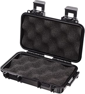 YARDWE Sealable Containers Outdoor Storage Bin Anti- Pressure Shockproof Box Black Dry Storage Boxes Outdoor Case Outdoor Survival Storage Carry Box Bin Organizer Outdoor Storage Box