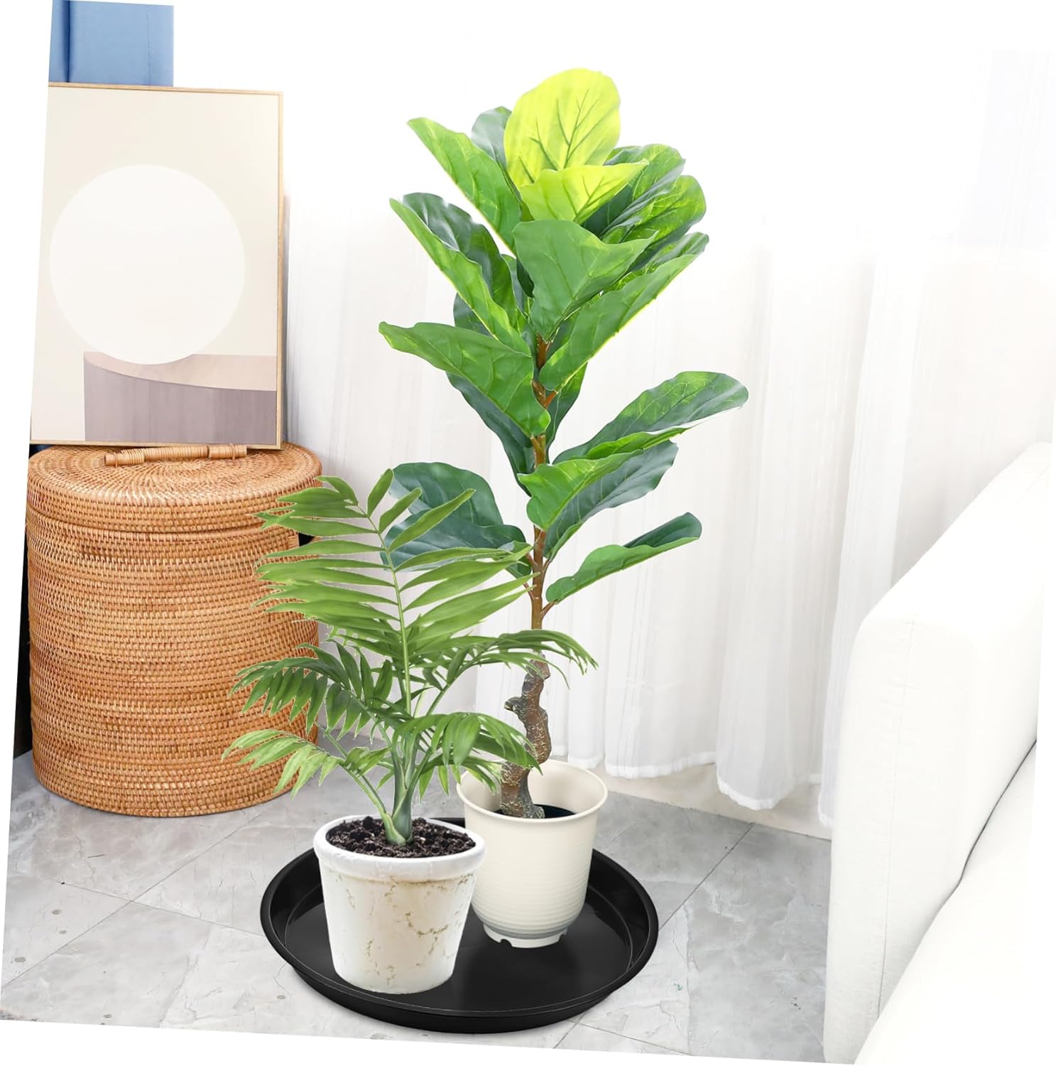 10pcs Plant Pot Trays Sturdy Flower Pot Saucers for Indoor and Outdoor Use for Catching Excess Water and Protecting