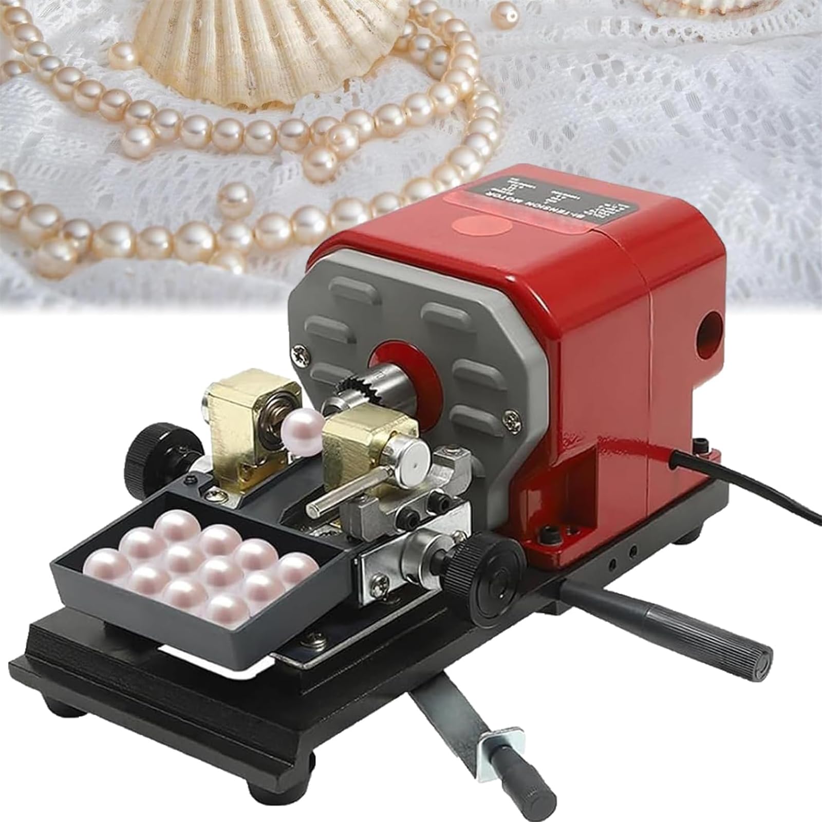 FHRKA 680W Pearl Drilling Machine, Coral Driller Amber Holding Machine, Bead Polishing Machine, Speed Adjustable 500-20000 Rpm