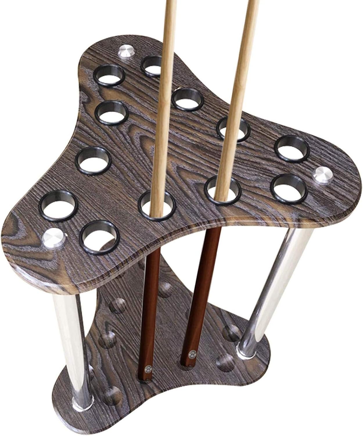 Billiard Pool Rack Solid Wood Pool Rack,Vertical Floor-Standing Holder,Billiard Bar Storage Stands for Billiards Rooms