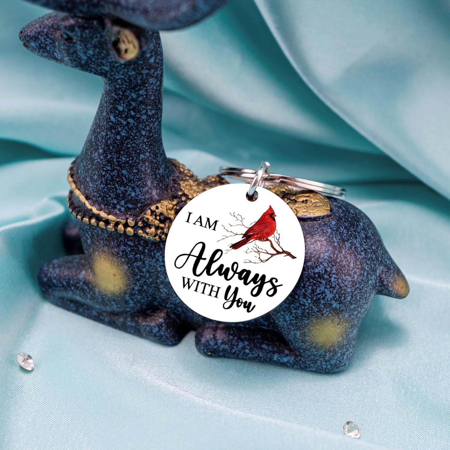 Cardinal Keychain Red Cardinal Gifts for Women Men Sympathy Gifts for Loss Of Loved One Grief Bereavement Gift for Loss Of Father Mother Daughter Son Memorial Gift Bereavement Condolences Present - Image 3