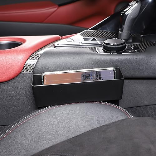 Miniatura 3 de Caja de almacenamiento lateral para consola automática compatible con Toyta Supra GR A90 A91 MK5 2019-2024, organizador de espacio para asiento de