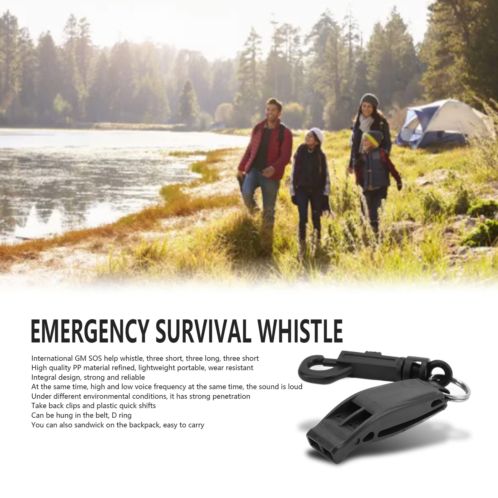 Amzonly Lot De 5 Sifflets D'urgence, 120 DB De Sécurité, Sifflet De Survie Pour Camping, Randonnée, Chasse, Bateau, Pêche, Gilet De Sauvetage, Signalisation De Sauvetage Pour Enfants