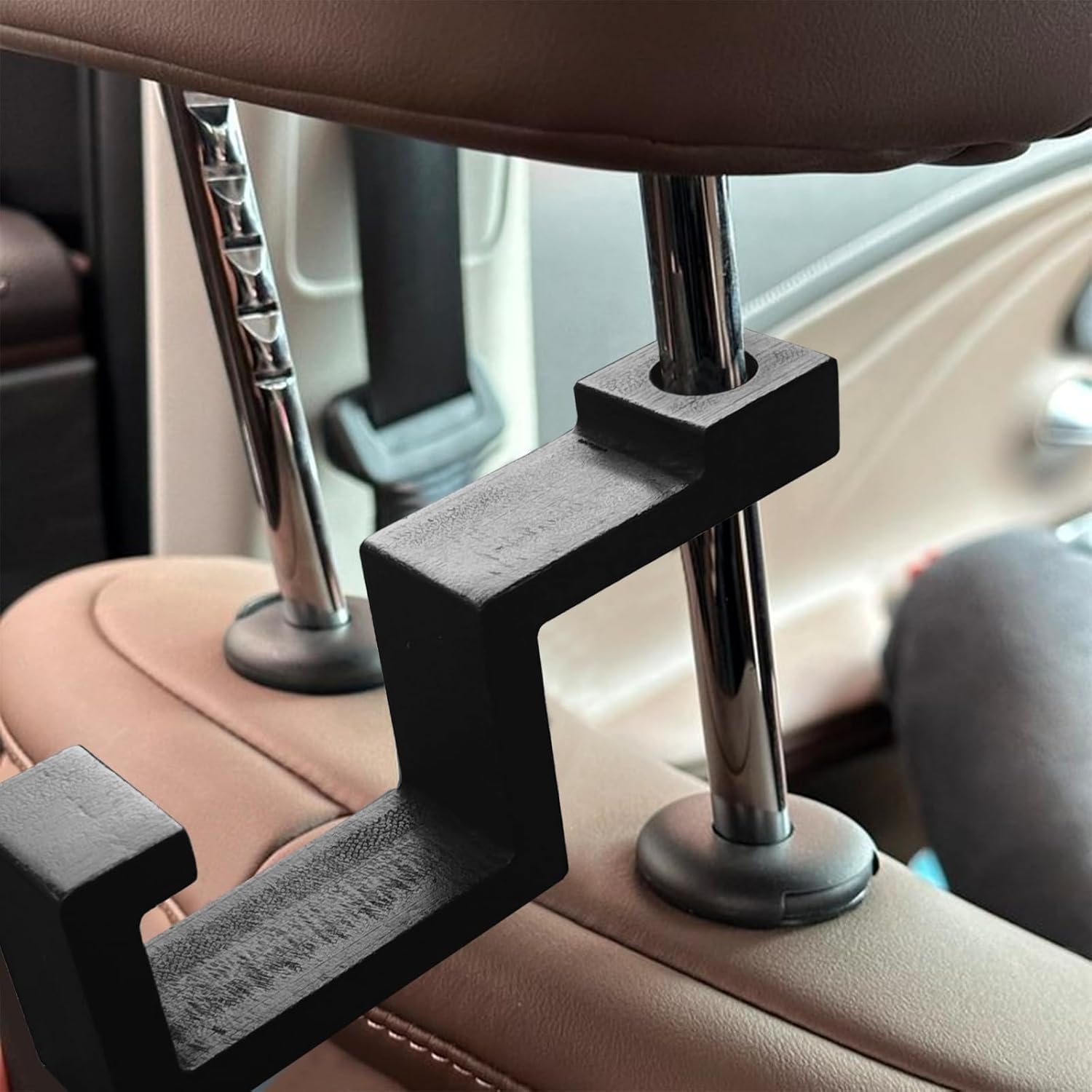 Hard Hat Holder For Truck Seat, Hard Hat Hook For Seatback, Headrest Hooks For Car, Portable Hard Hat Hanger, Holds Hard Hat And Vest With Ease
