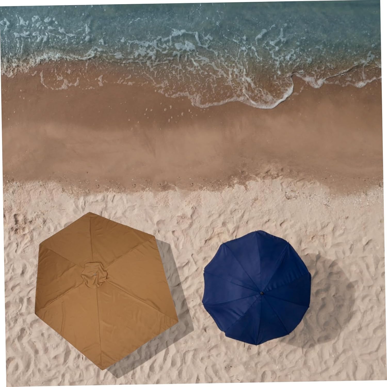 Toyvian Patio Umbrella Replacement Canopy Polyester Canopy Cloth for Ribs Market Umbrella Top Cover for Gardens and Patios