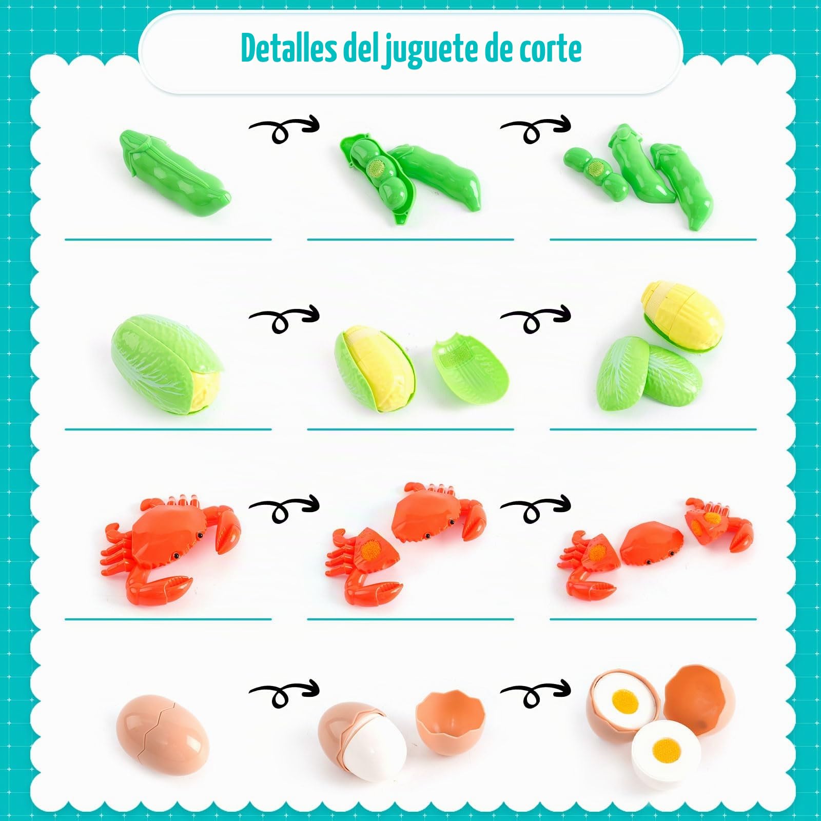 Juego de Frutas y Verduras,Comida de Juego para Cortar, 66 Pcs Alimentos Accesorios de Cocinita con Cestas,Juego Montessori Niños 2 Años,Navidad Regalo Niño Niña Juegos Educativos Niños 2 3 4 5 Años