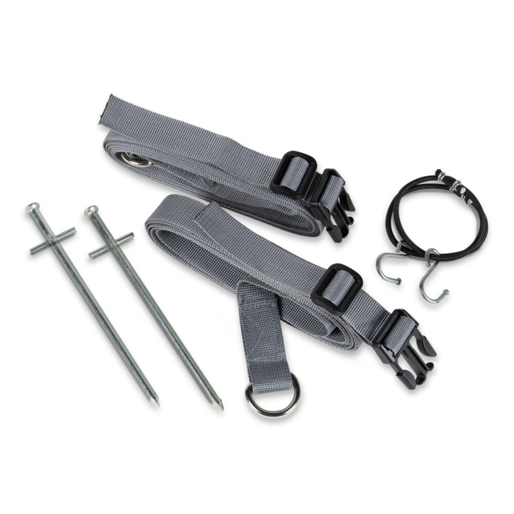 Dometic Storm Tie Down Kit Grey - Heavy Duty Awning Straps for Caravan, Motorhome, and Tent, Kampa Storm Straps, Dometic Awning Accessories