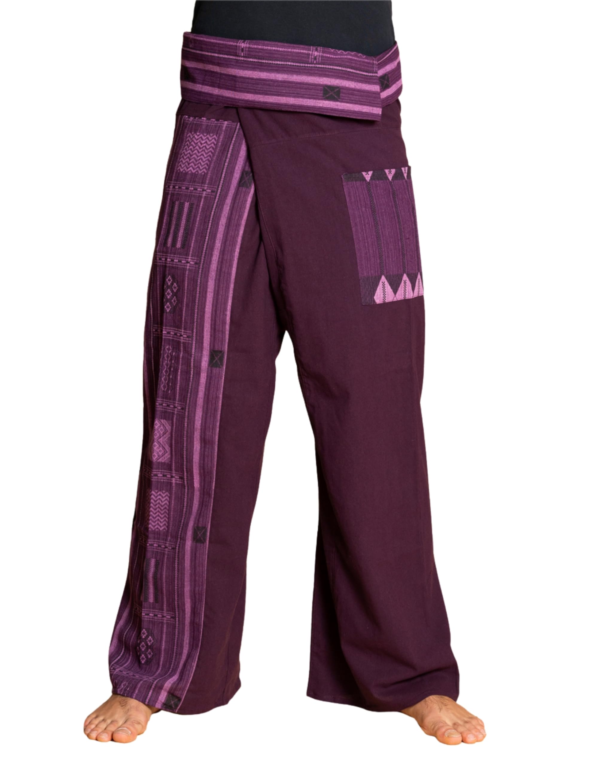 Panasiam Unisex Purple Fisherman Pants Beam, L