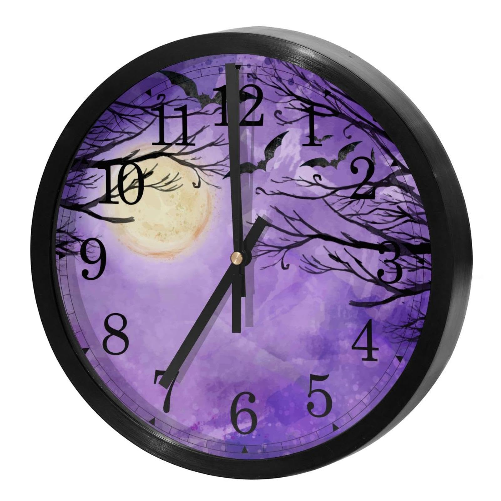 Horloge murale silencieuse sans tic-tac à piles pour un sommeil et un travail sereins