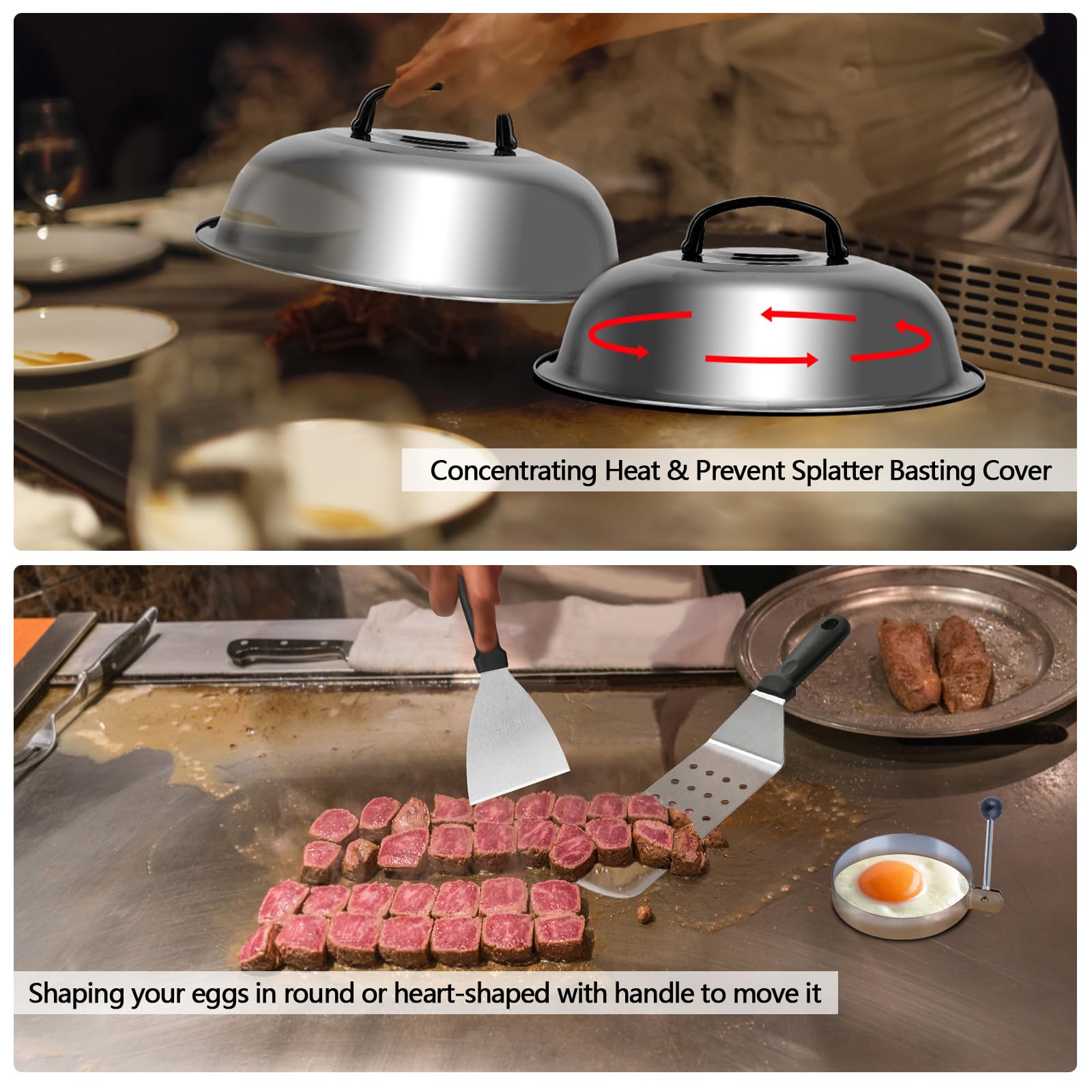 Accesorios para Plancha, Juegos de Herramientas para Barbacoa