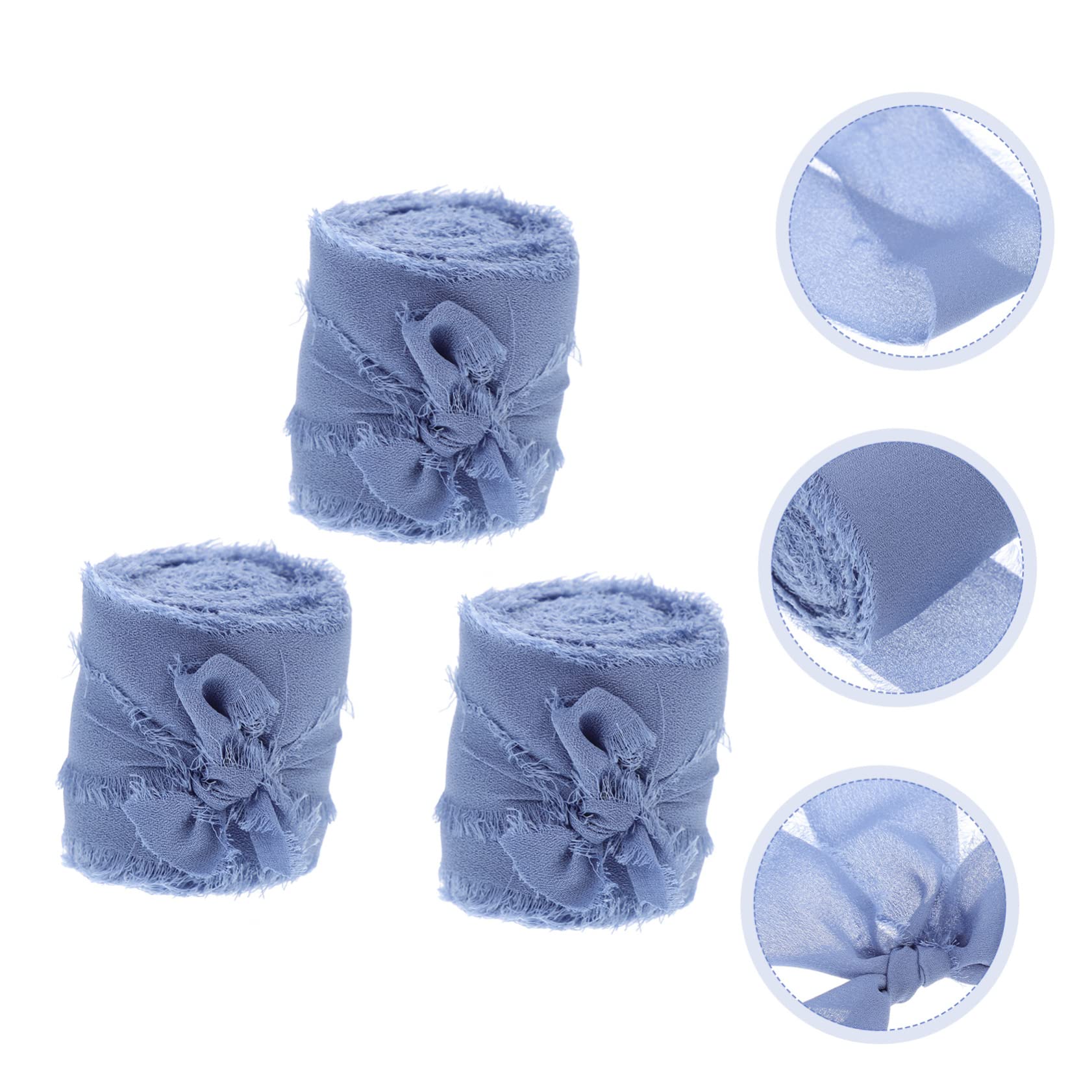 SHINEOFI 9stücke Teiliges Zarter Chiffon-fransenbänder Yards Pro Dekorative Hochzeits Und Geschenkverpackungsbänder Für -projekte Und Festliche Anlässe