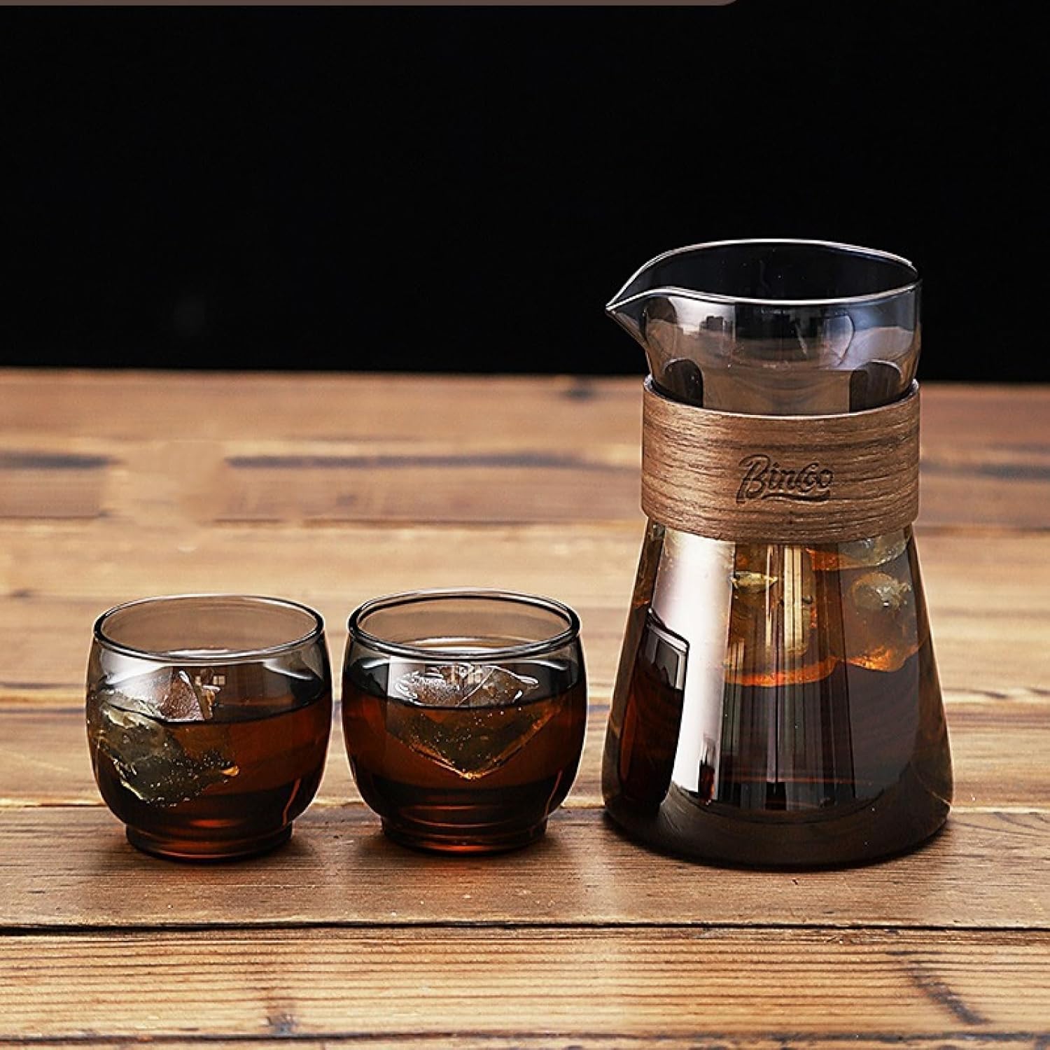 Coffee Sharing Pot Hand Brewed Coffee Set Glass Brewing Pot Hanging Ear Coffee Cup Cold Quenching Pot Tasting Cup