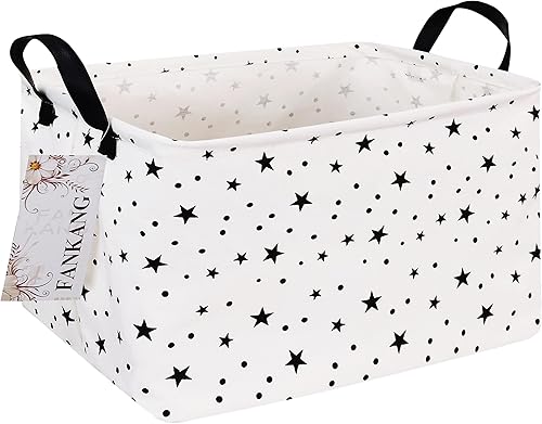 Miniatura 33 de FANKANG - Cestos de almacenamiento, cesta de lavandería plegable de lona para cuarto infantil con revestimiento impermeable de PE, grandes cestas de