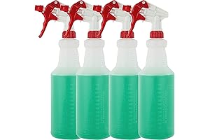 4 Pack 32 Ounce Heavy Duty Spray Bottles