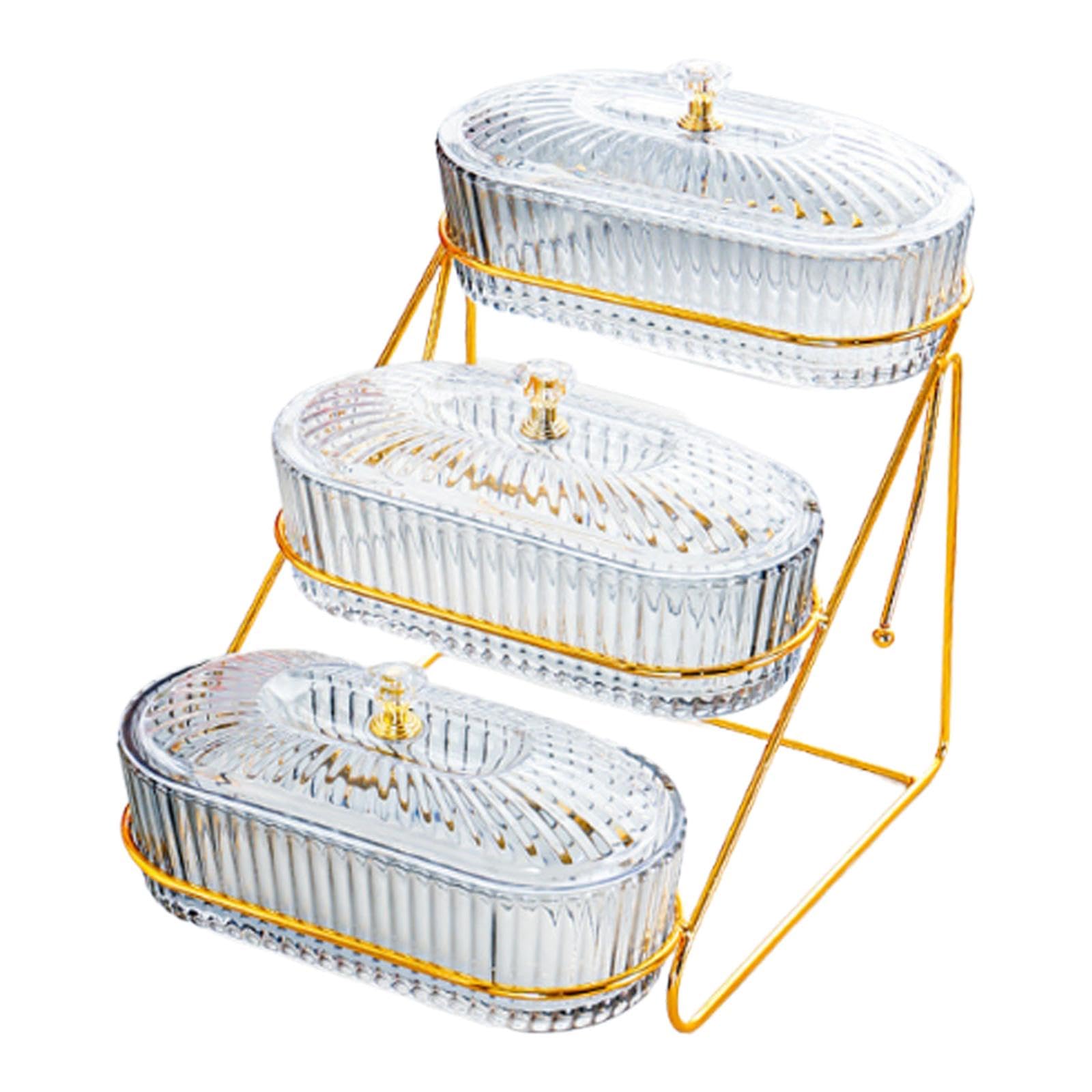 Plateaux de service avec couvercle design épuré gris de luxe