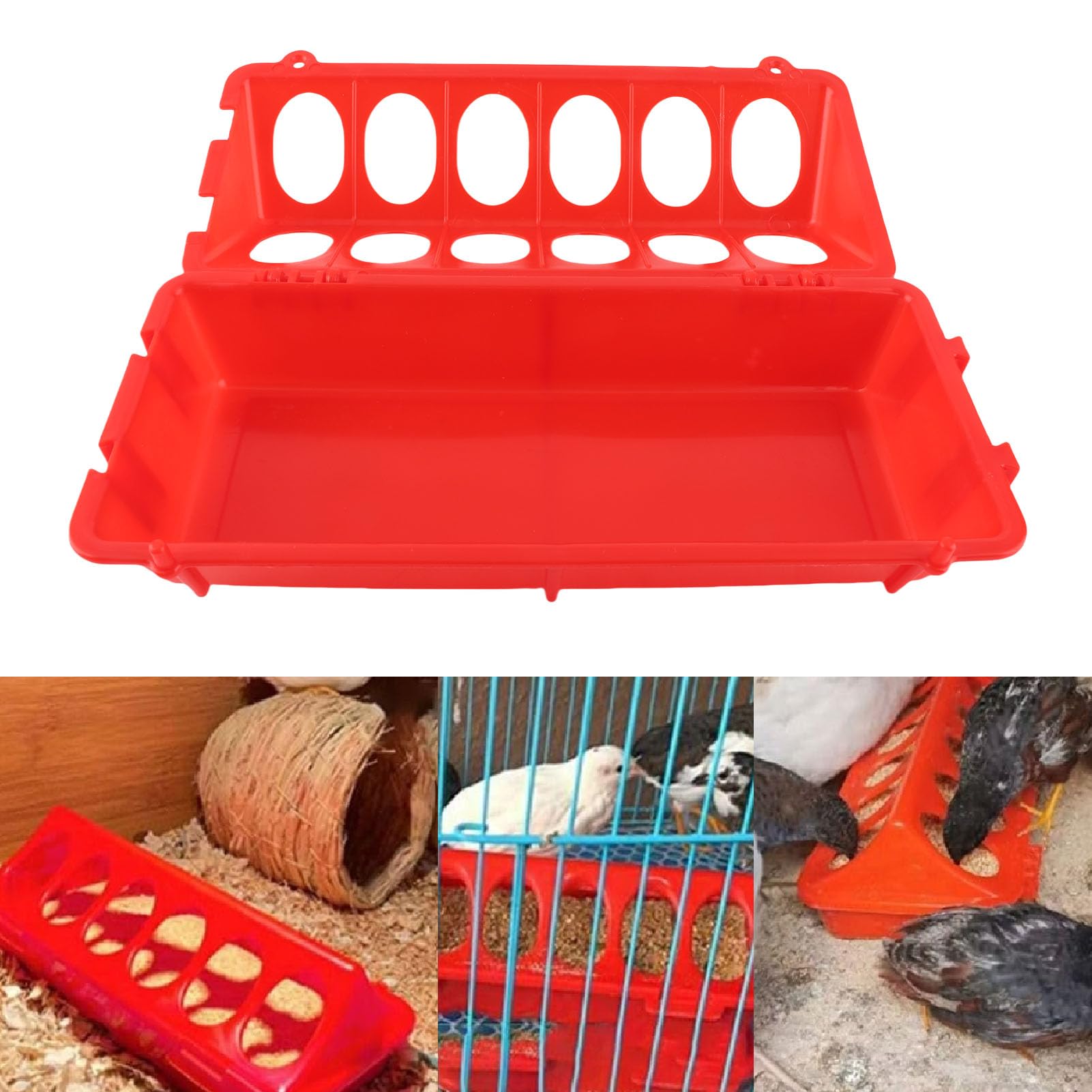 Flip Top Karmnik dla piskląt i poidło 10 zestaw | 12 korytek bez rozlania dla małego drobiu | plastikowa taca do karmienia kurczaków/kaczek / przepiórek