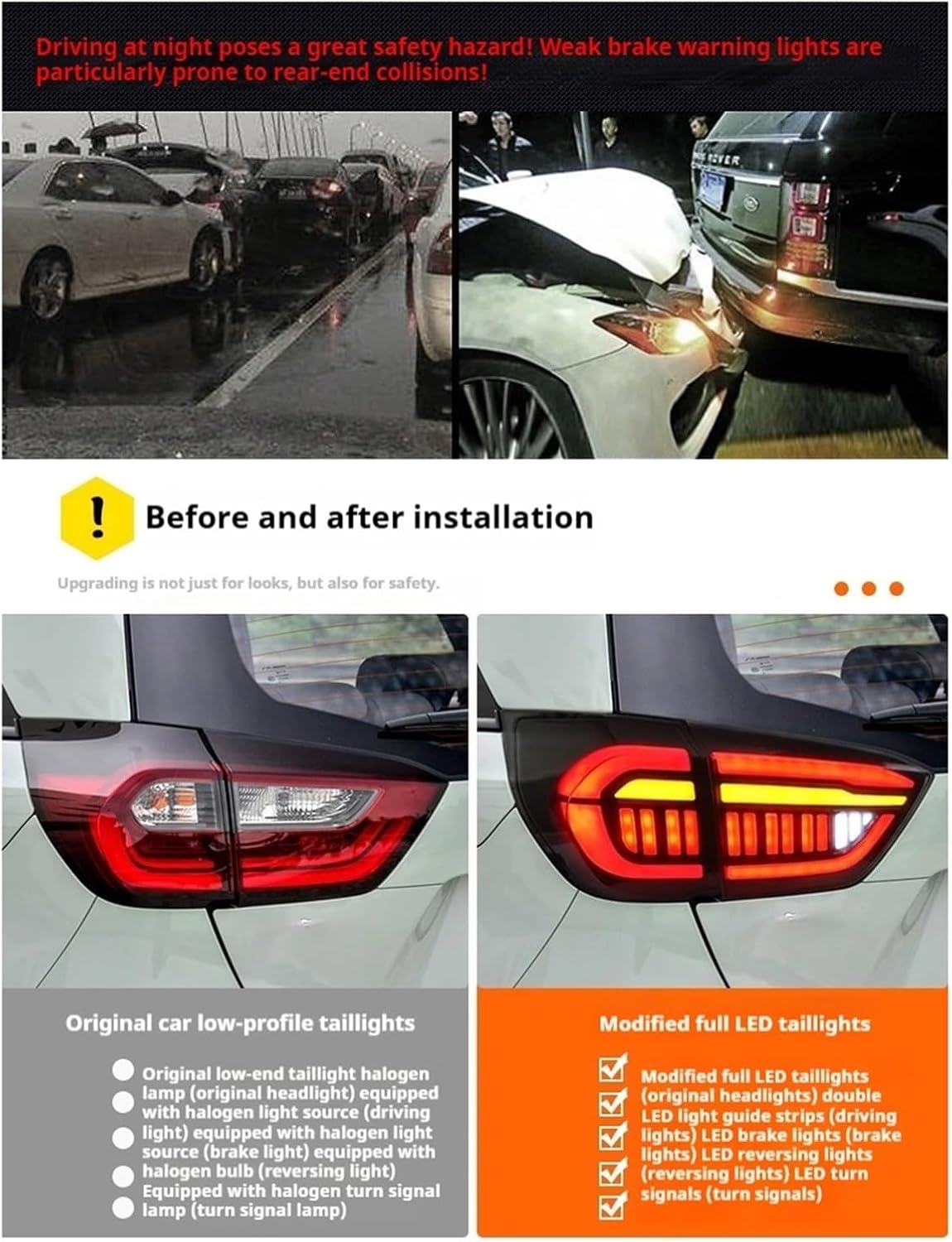 Car Lights Taillights Compatible for Fit Jazz 2021-2023 GR9 Dynamic Turn Signal Light(Smoke)