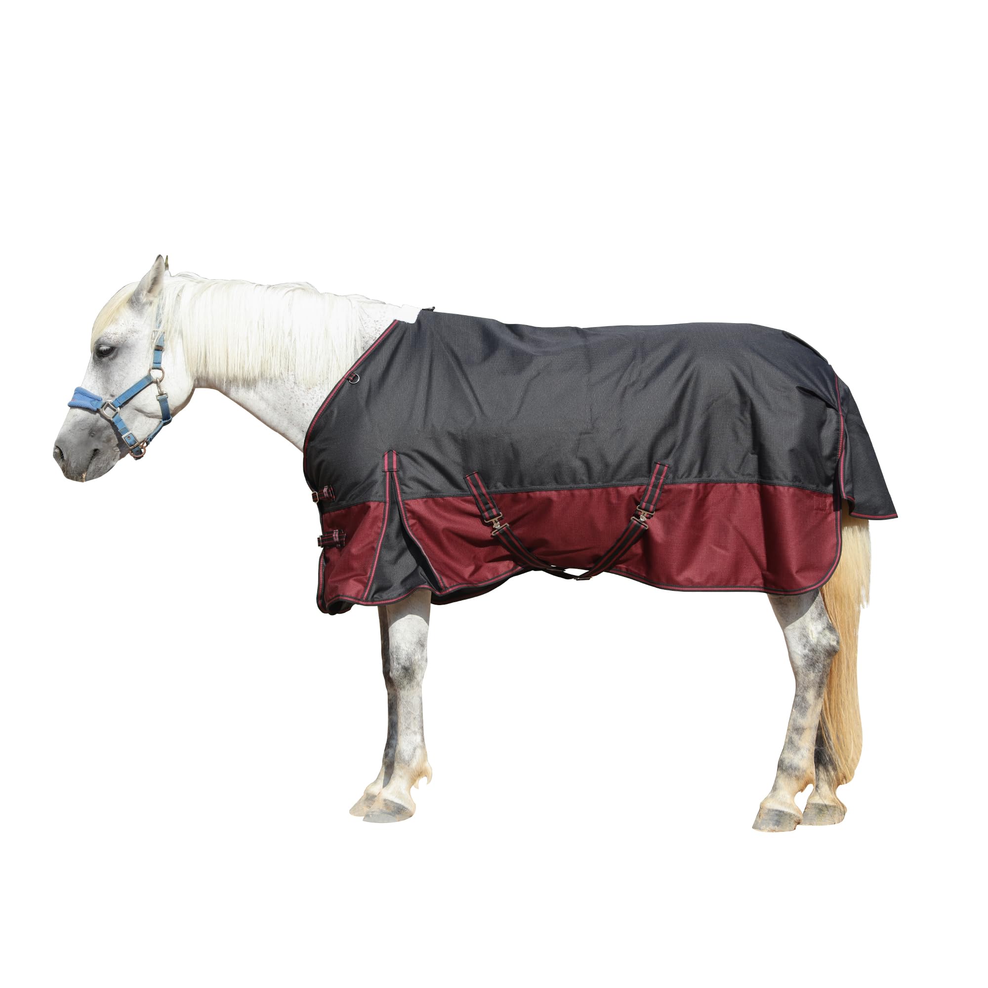1200D Ripstop 200g Coperta di affluenza del cavallo, rosso medio