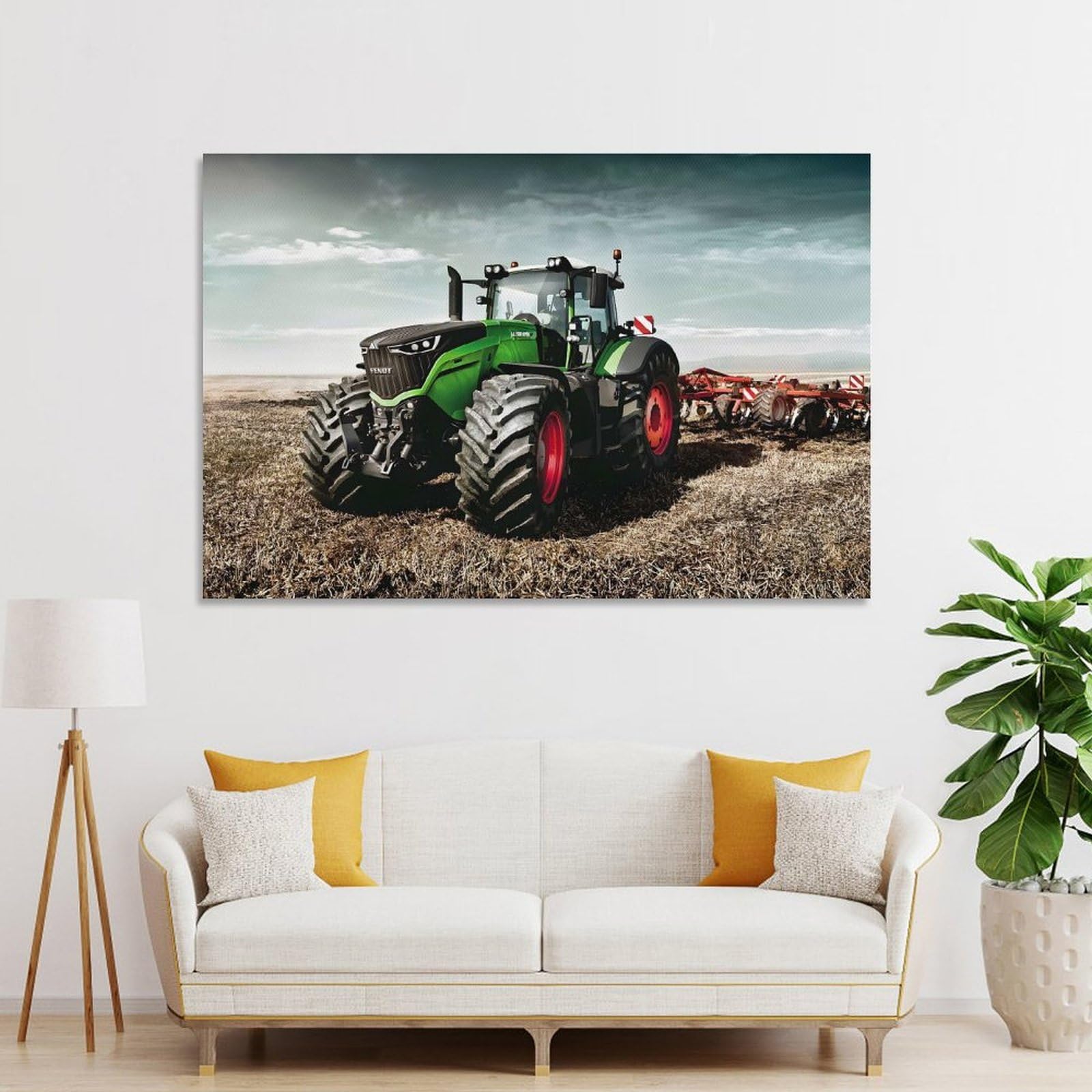 Junmoney Unframe-Style-12 Tractors For Sale Online-1 Home Decor Wall Art 08X12inch(20X30cm), For Bedroom, Guest Room Or Reading Nook, Decorative Wall Art For Cosy Rooms