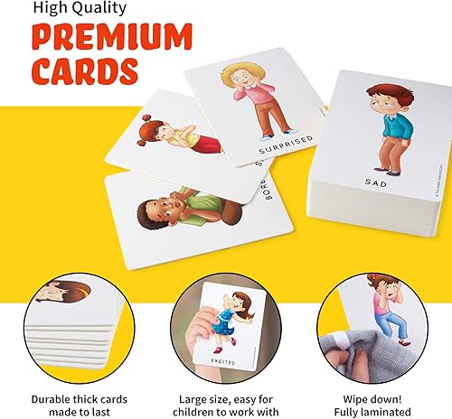 Miniatura 4 de Tarjetas flash Feelings and Emotions - Juego de memoria, juegos de habilidades sociales, tarjetas de emociones, tarjetas de sentimientos, juegos de