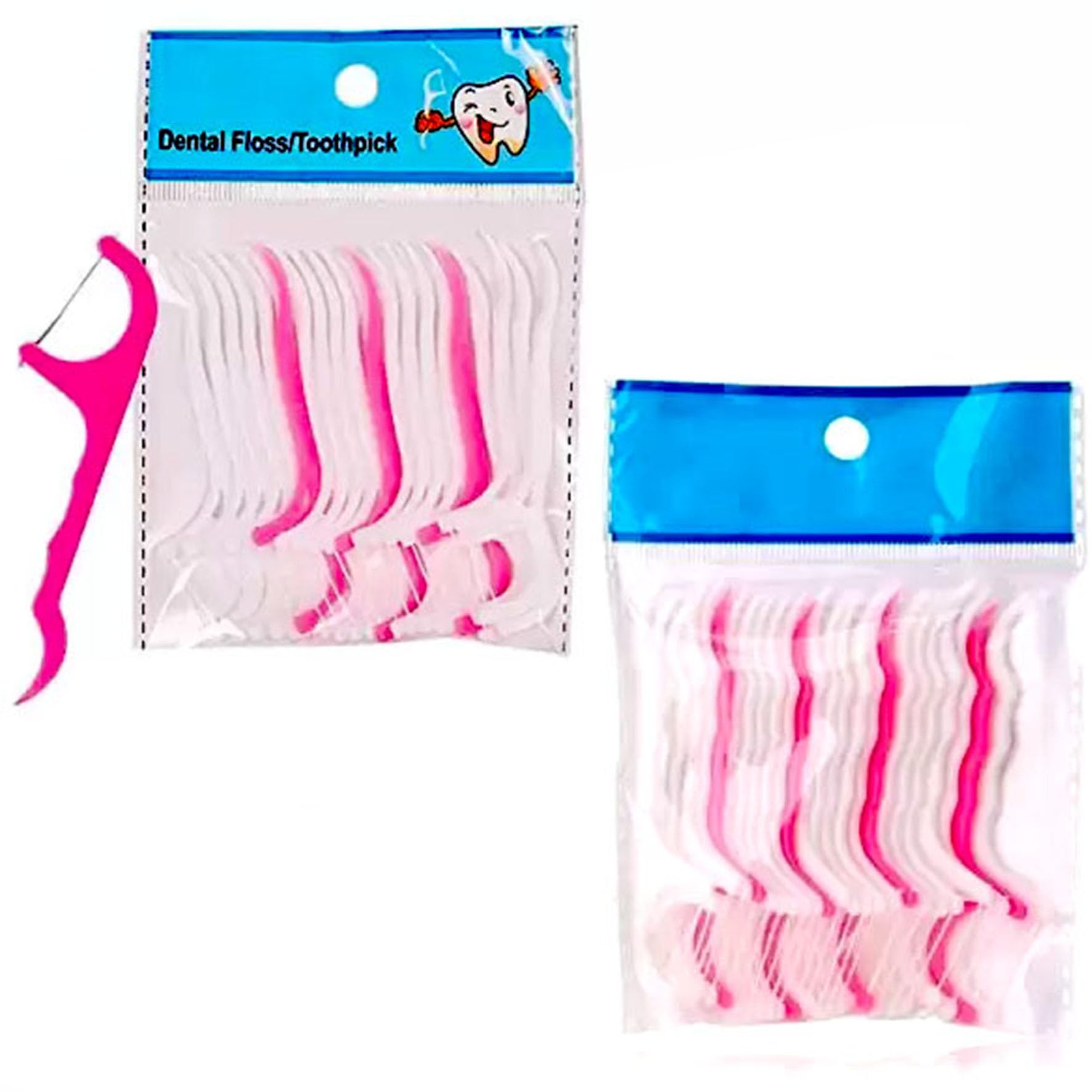 Floss Fresh Tooth Cleaning Dental Toothpick Cleaners, Disposable Teeth Flossing Thread Toothpicks with tongue cleaner Stick Set of 40 for Fresh, Healthy and Breath Gums-picture-19