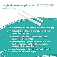 Vista 4 de BPA FREE- Made in USA- Disposable Vaginal Applicators – Comfort Tip Threaded Applicator Sealed for Hygiene. Fits Estrace, Preseed, Premarin, & Most