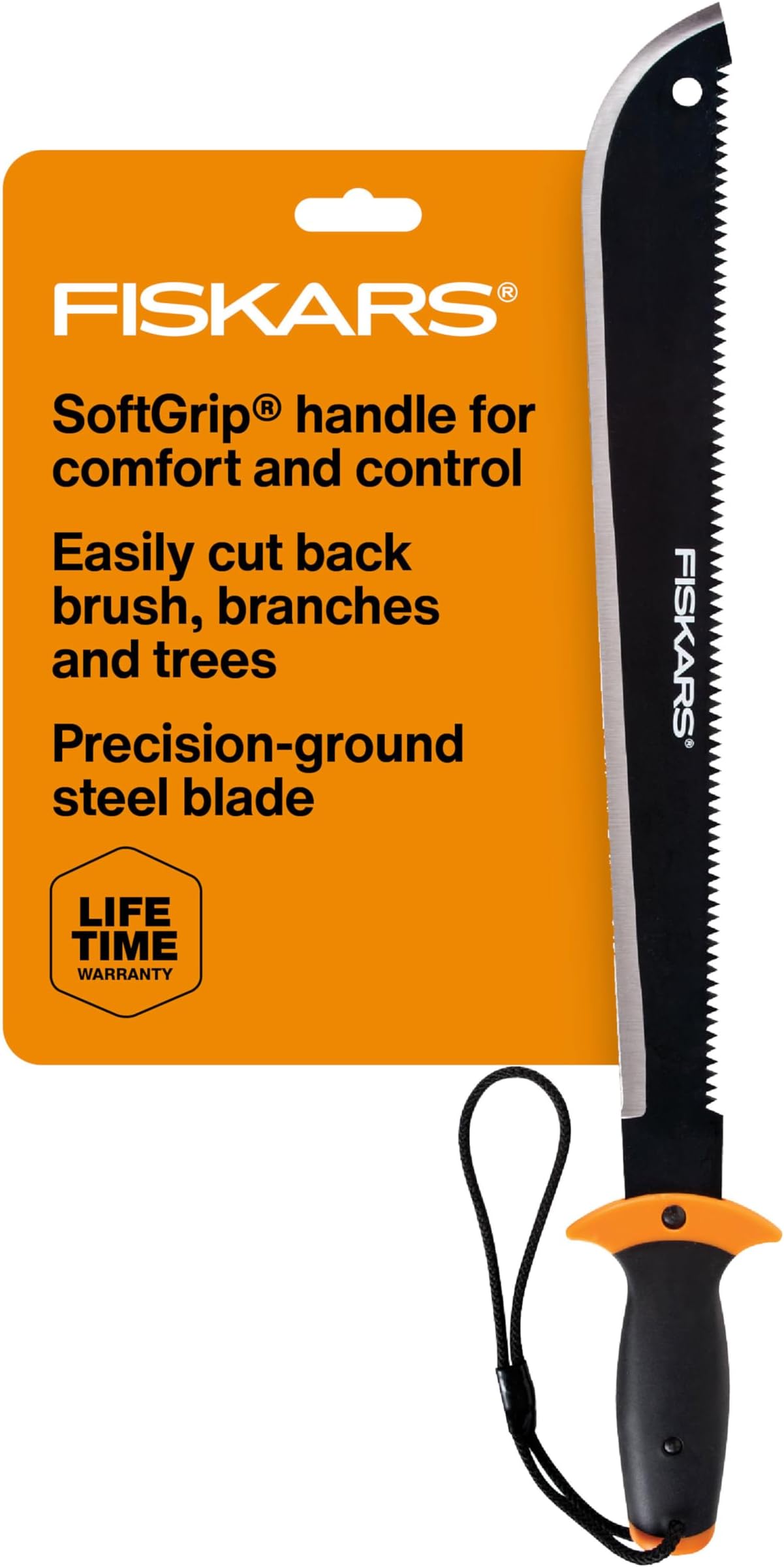 Fiskars Machete Saw 18", 370500-1002, Multicolor