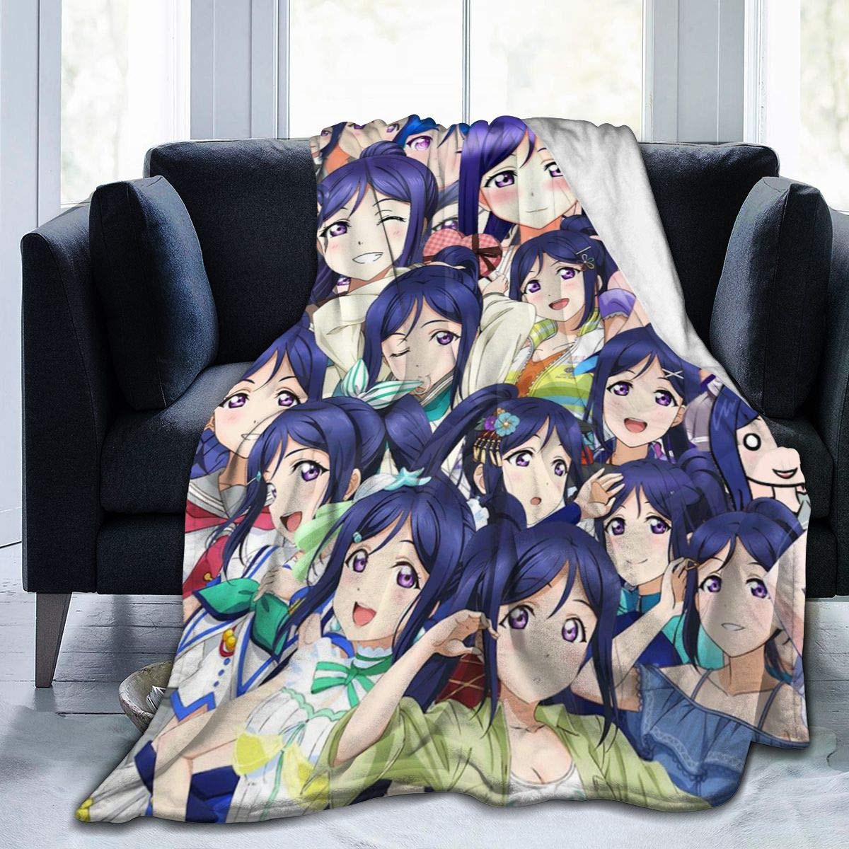 Kirara Love Live Sun Shine - Tsushima Yoshiko Super Soft Bed Sofa Flannel Fleece Cozy Lightweight Blanket