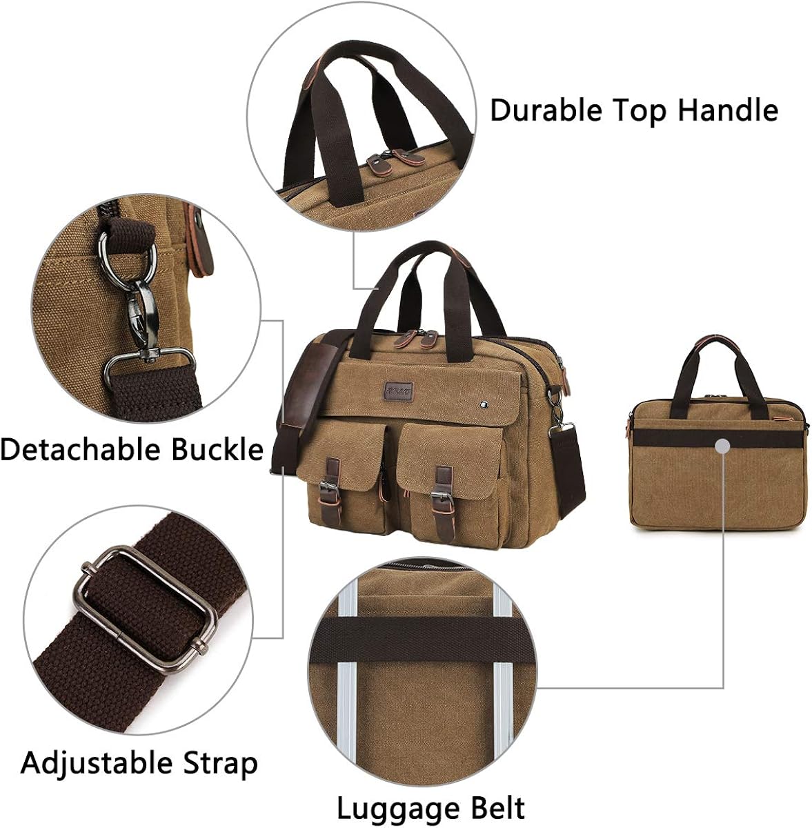 Chеареѕt 🛒 Messenger Bag for Men,RAVUO Water Resistant 15.6 Inch Laptop Briefcase Bag Casual Mens Satchel for Business Flаѕh Dеаlѕ - 50% оƒƒ Messenger Bag for Men,RAVUO Water Resistant 15.6 Inch Laptop Briefcase Bag Casual Mens Satchel for Business