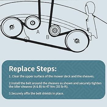 Drive Belt Diagram L111 Mower Deck Mtd Lawn Mower Parts 8TEN Deck