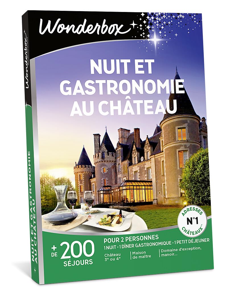 Wonderbox - Nuit Et Gastronomie Au Château - Coffret Cadeau - Idée Cadeau Séjours