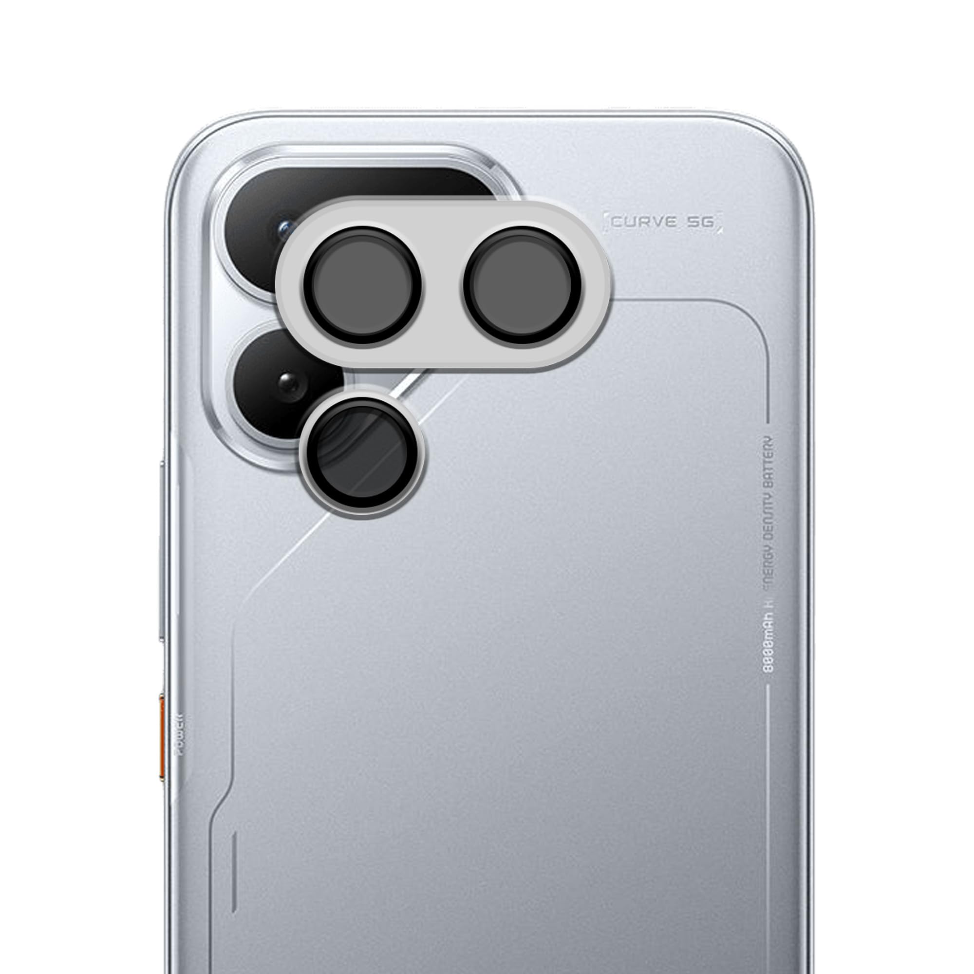 BLATE Camera Lens Ring for Tecno POVA Curve 2 5G-Silver - Image 1