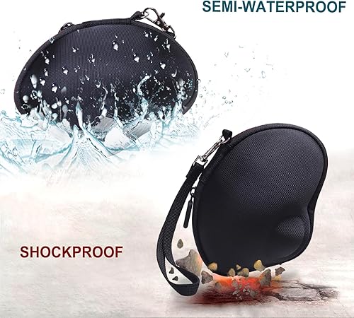 Miniatura 12 de LTGEM - Funda compatible con Logitech Ergo M575 / M575S / M570 mouse ergonómico inalámbrico Trackball, negro y gris (solo funda) Negro + gris,Negro