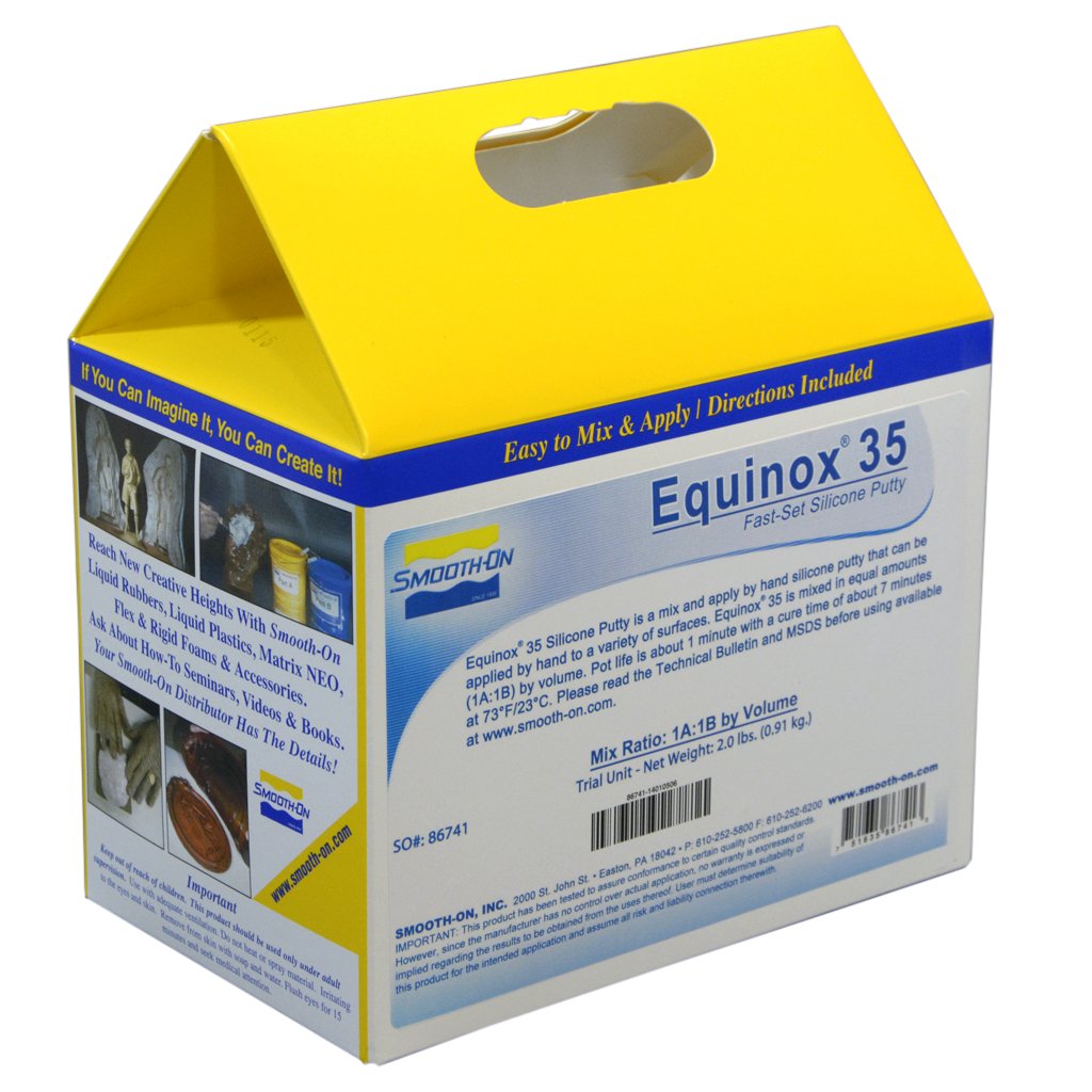 Equinox 35 Fast - Mix & Apply-by-Hand Platinum Mold Putty - Trial Unit