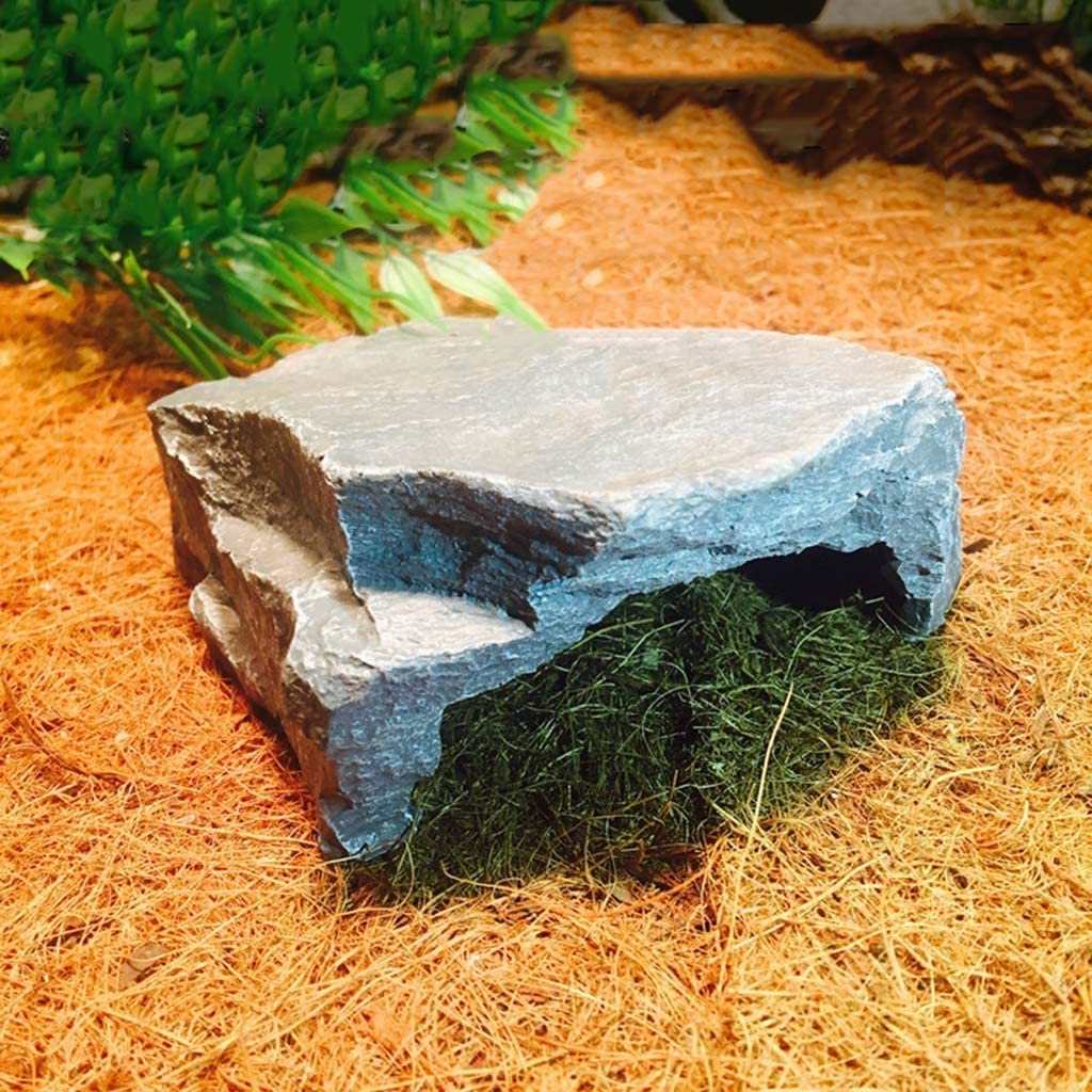 Escondite de Reptiles de Roca, Caja de Cueva de Reptiles, decoración de Esquina de hábitat, Lagarto, Tortuga, araña, escondites de Anfibios, Accesorios de Caja de Reptiles, Adornos